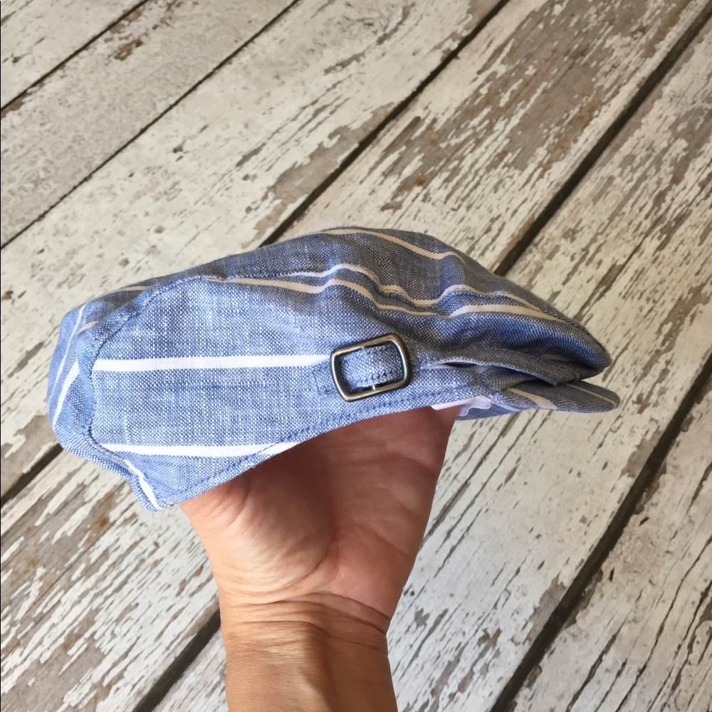 Janie and Jack Striped Newsboy Cap - Sz 0-6 Months